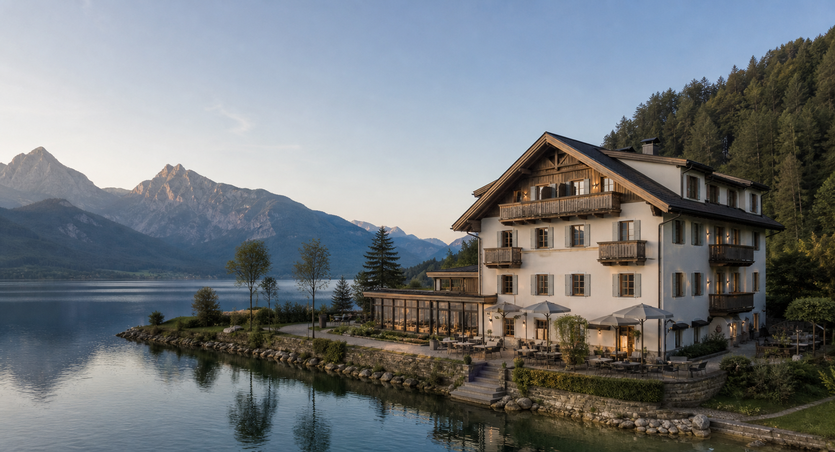 Hotel oder Pension als Beispiel für touristische Betriebsimmobilien.